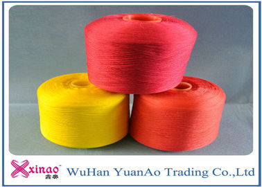 China De hoge Hardnekkigheid spon Geverfte Gekleurde de Draad Gele Rode Groen van Polyestergaren/100% Polyester leverancier