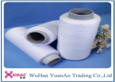 Ring van TFO 100% spon het Ruwe Wit van het Polyestergaren voor Naaiende Draad op Plastic Kegel