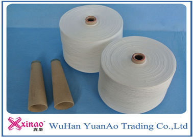 China Garen van de jeans het Stof Gesponnen Polyester op Document Kern, Ruwe Witte Polyestergarens leverancier