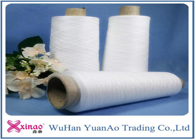 De maagdelijke Polyester spon Ruw Wit Garen voor Kleren die Hoge Hardnekkigheid naaien en Milieuvriendelijk